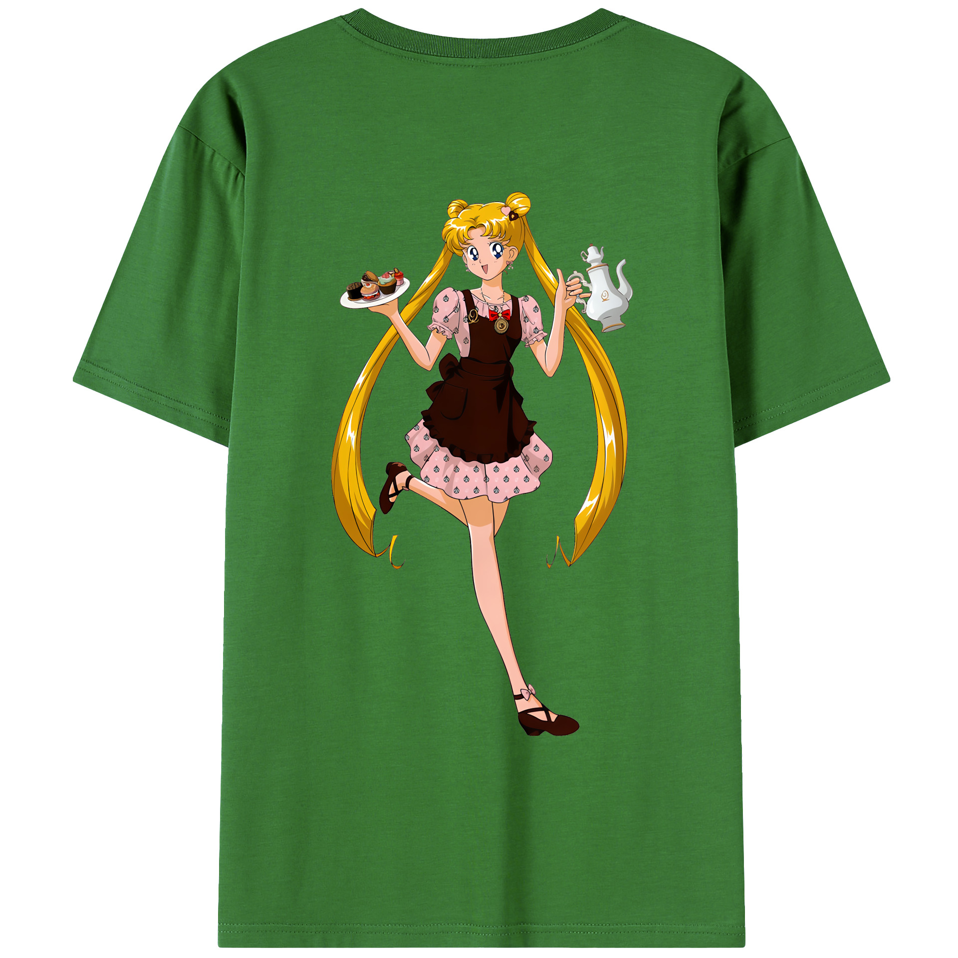 （画像用） 美少女戦士セーラームーン 愛野 美奈子 あいの みなこ Sailor Moon Aino Minako レディース半袖Tシャツ(バックプリント)